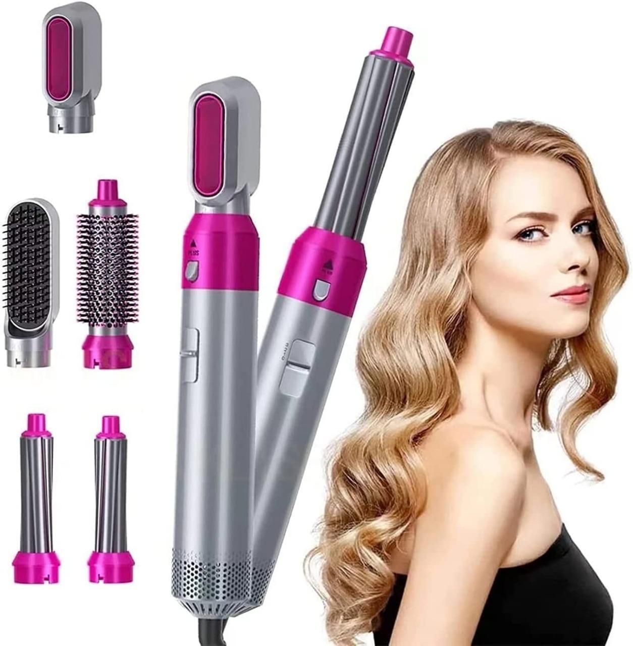 💁♀️ 5-in-1 Multifunctional Hair Dryer & Styling Tool – Curl, Straighten, Dry & Volumize in One!