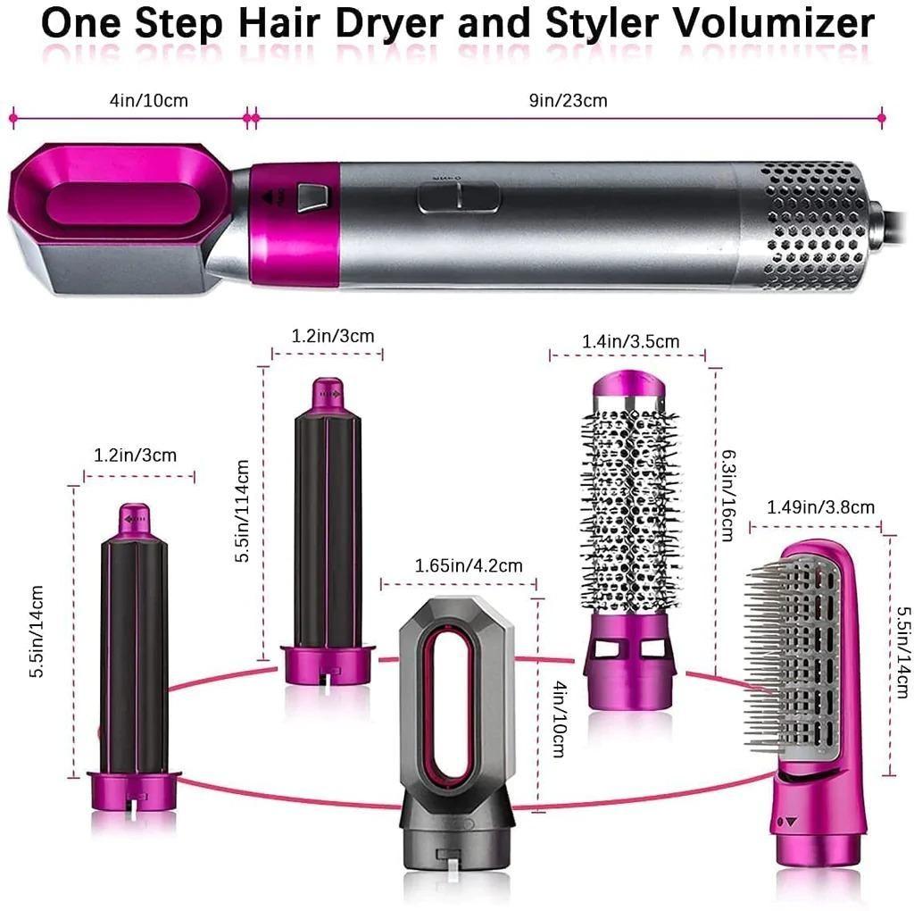 💁‍♀️ 5-in-1 Multifunctional Hair Dryer & Styling Tool – Curl, Straighten, Dry & Volumize in One!