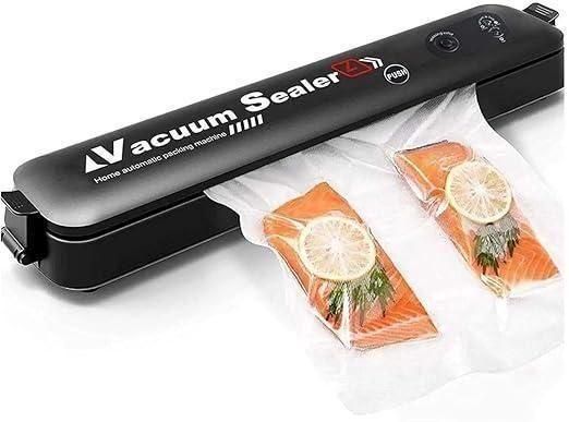 Portable Multi-functional Food Vacuum Sealer – Compact, Powerful & Easy to Use (Black, Aluminum)