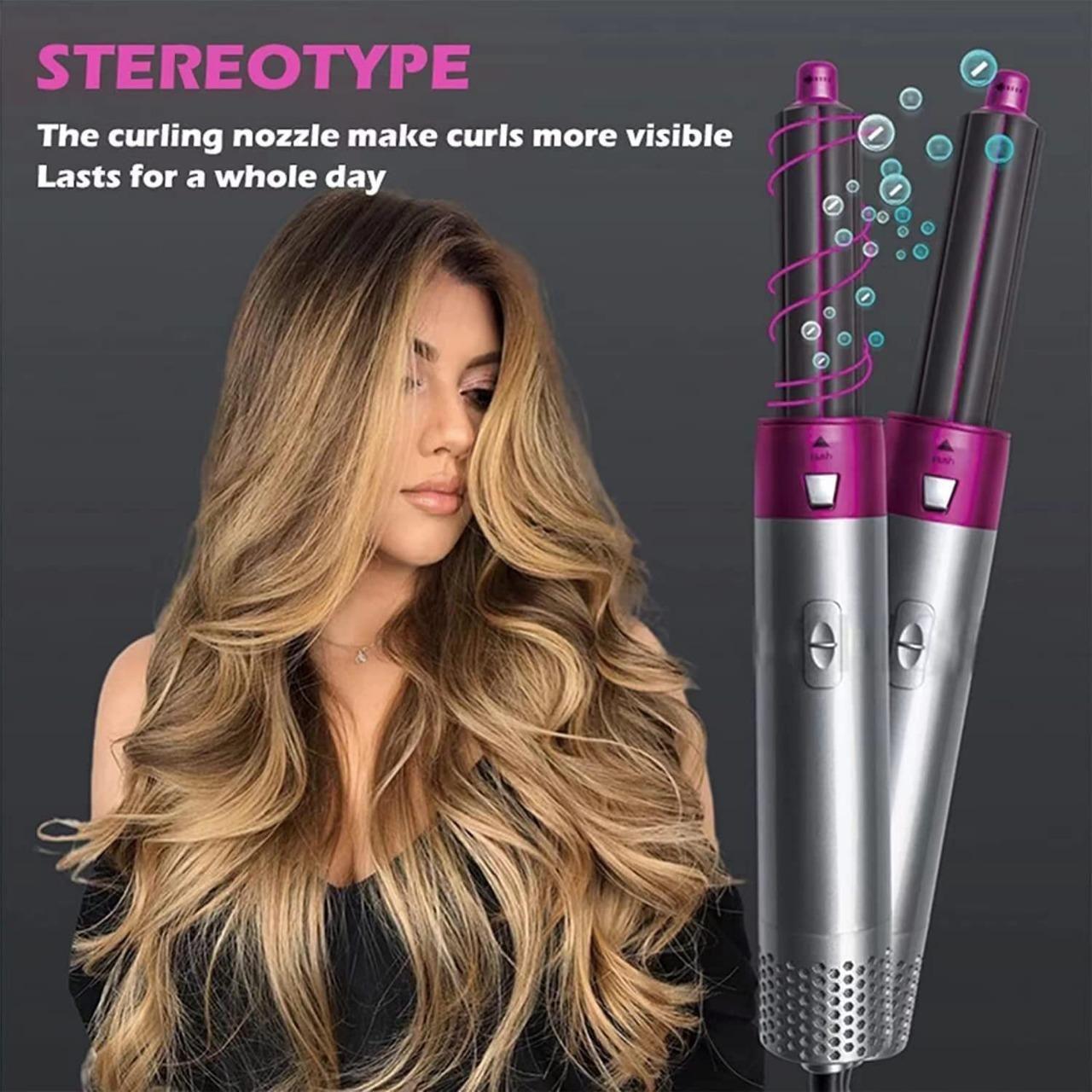 💁‍♀️ 5-in-1 Multifunctional Hair Dryer & Styling Tool – Curl, Straighten, Dry & Volumize in One!